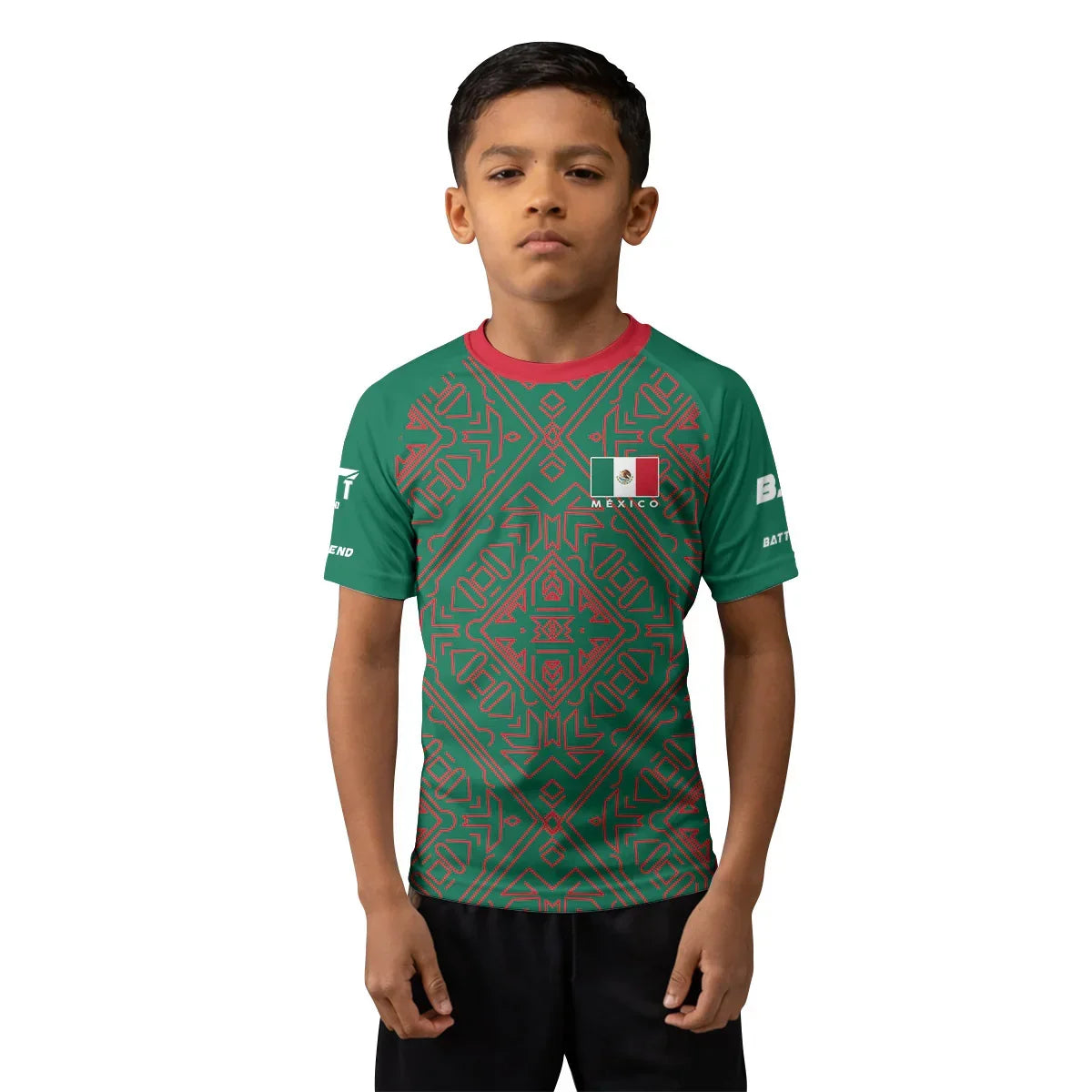 Mexico Flag Kids Rash Guard