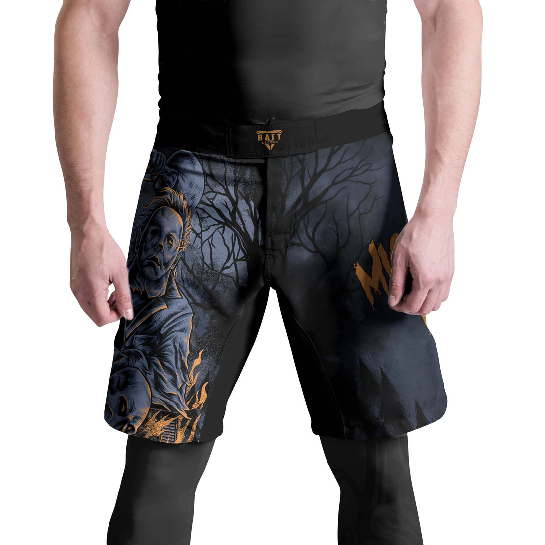 Michael Myer Skull Dumbbell Fight Shorts