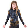 Michael Myer Skull Dumbbell Kids Rash Guard
