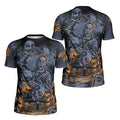 Michael Myer Skull Dumbbell Kids Rash Guard