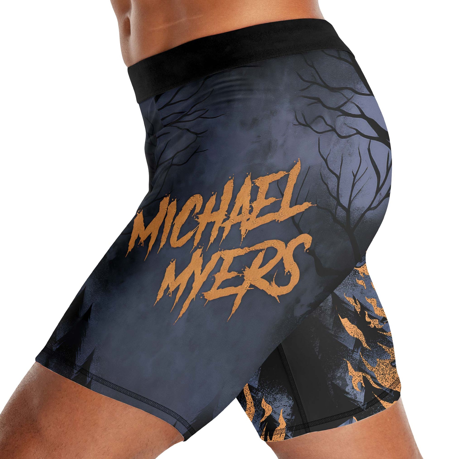Michael Myer Skull Dumbbell Men's Compression Leggings