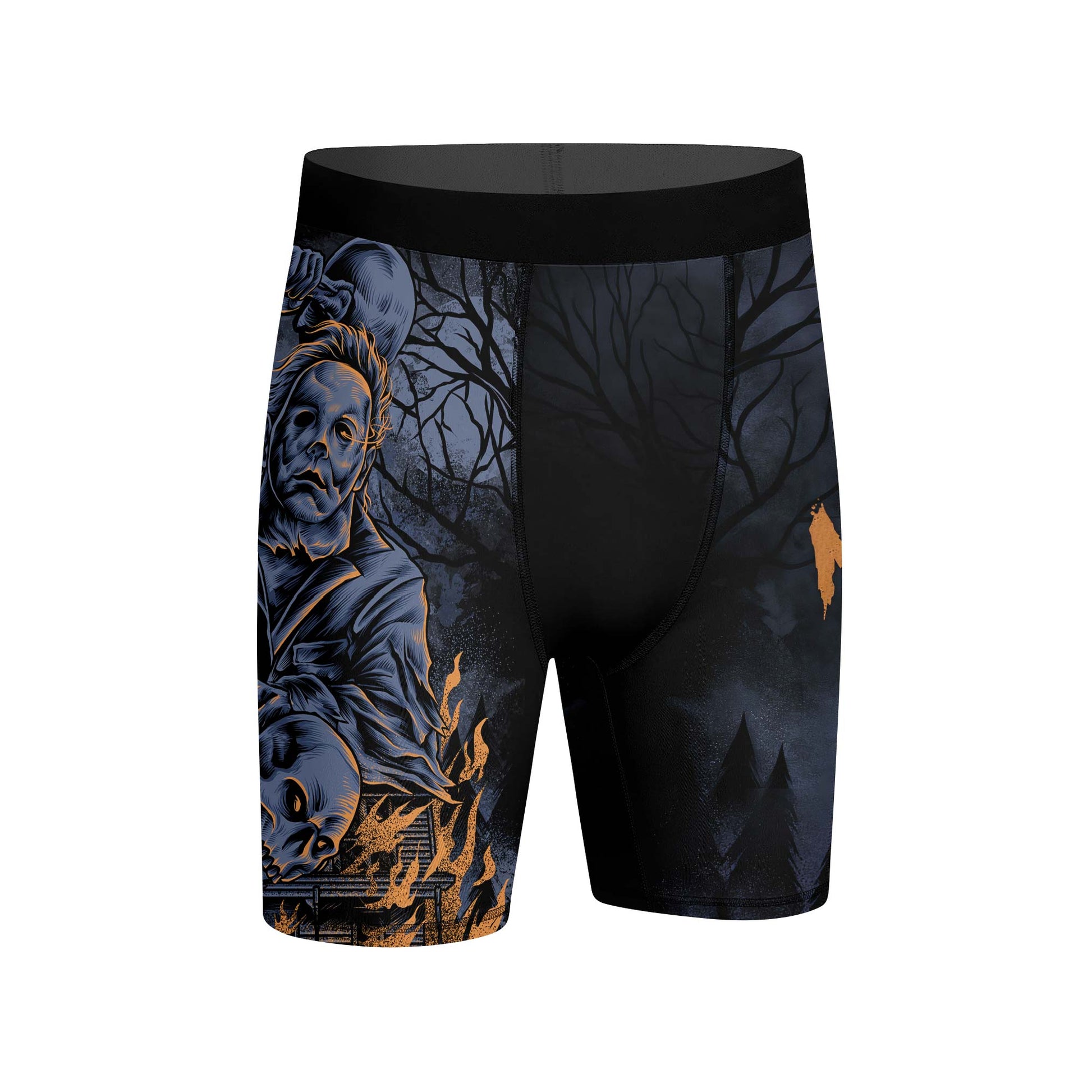 Michael Myer Skull Dumbbell Men's Compression Leggings