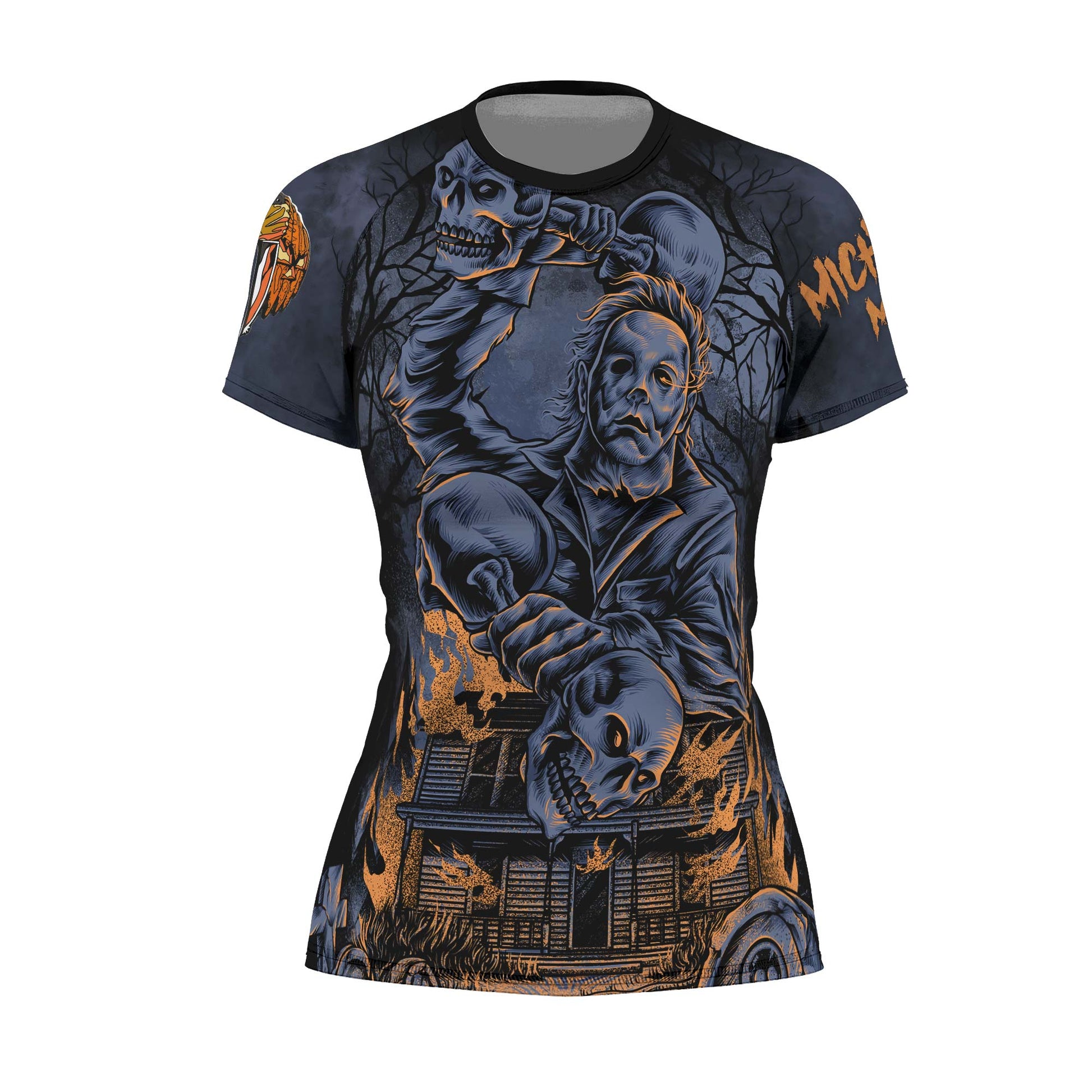 Michael Myer Skull Dumbbell Rash Guard