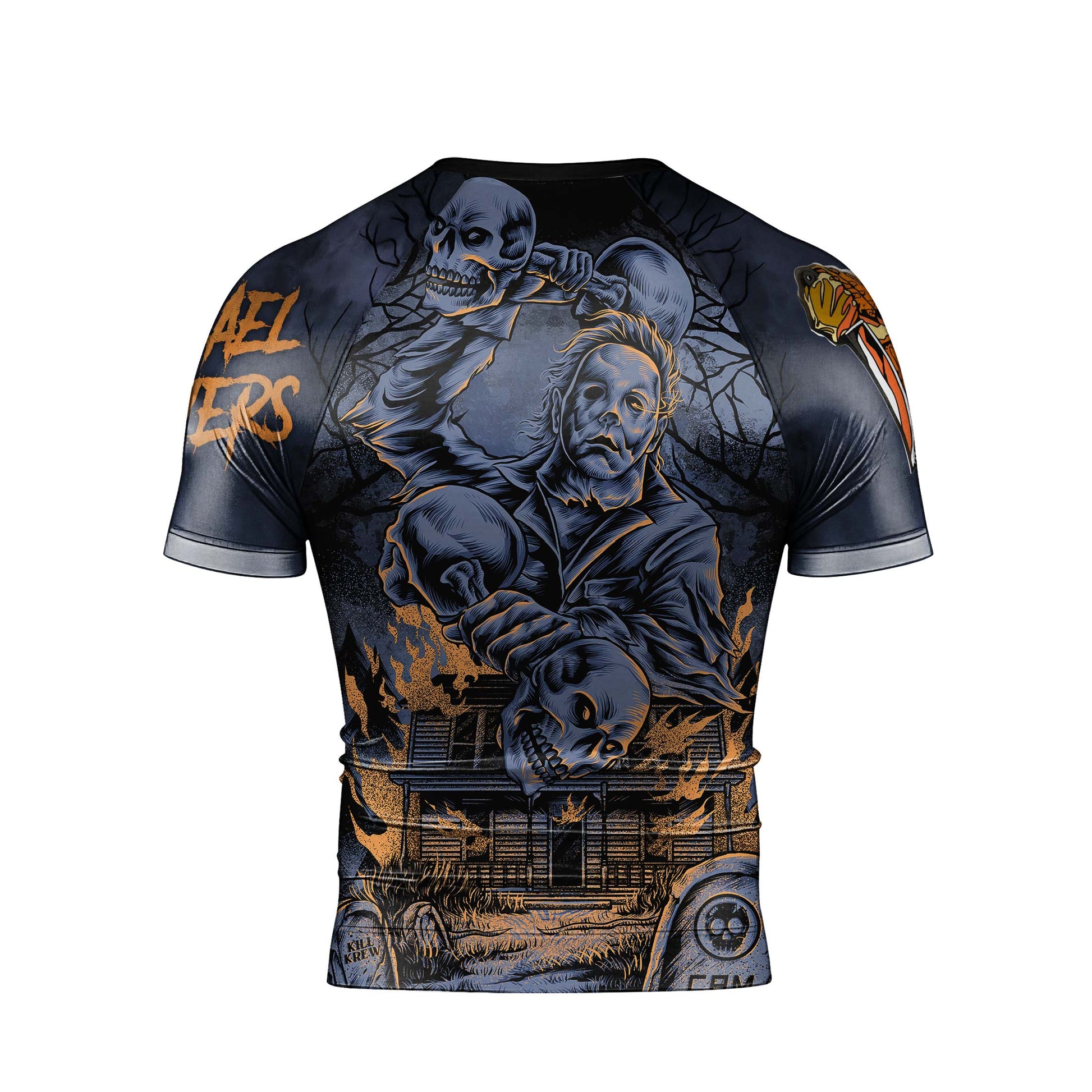 Michael Myer Skull Dumbbell Rash Guard