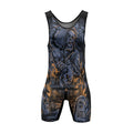Michael Myer Skull Dumbbell Wrestling Singlet