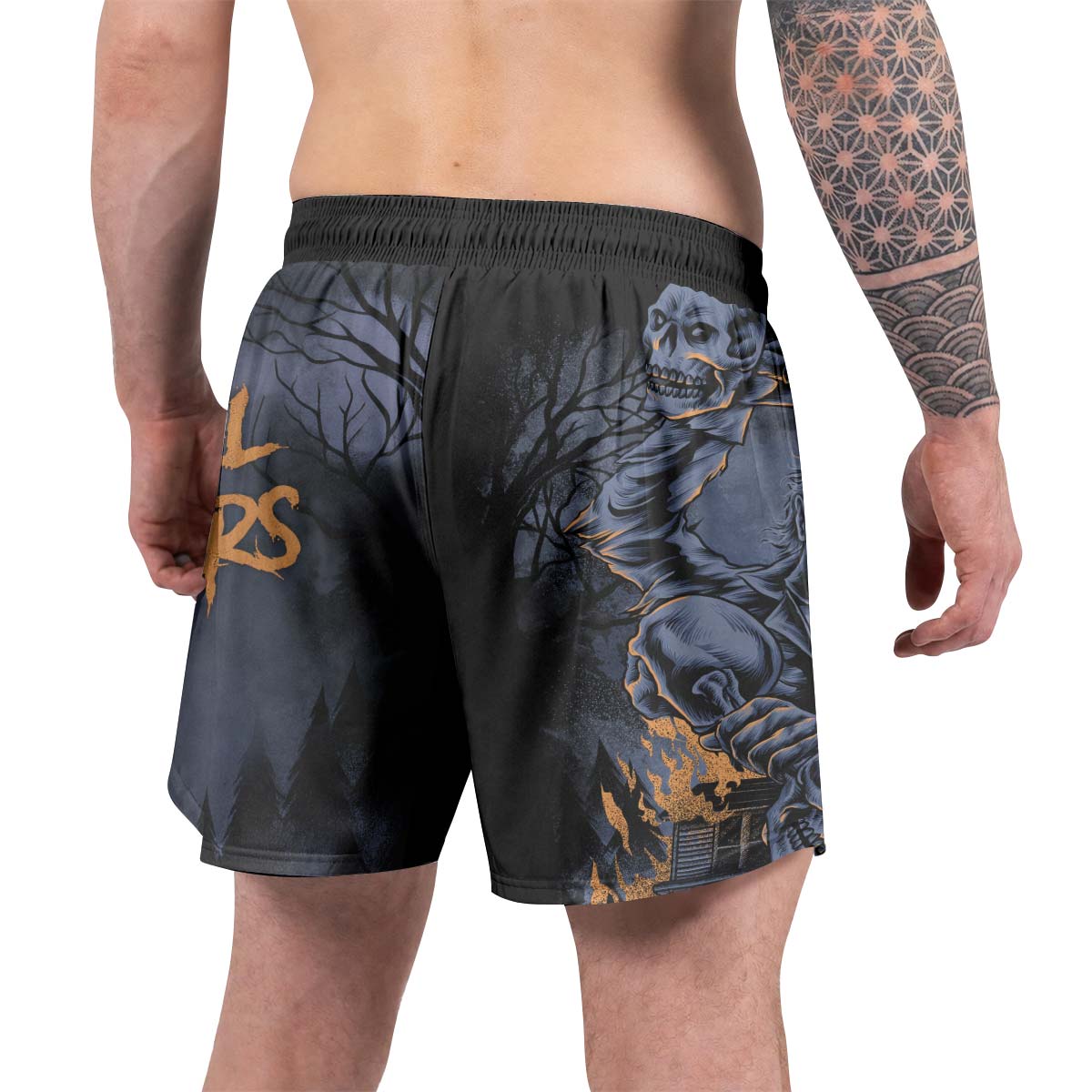 Michael Myer Skull Dumbbell Grappling Shorts
