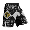 Mighty Morphin Black Ranger Christmas Fight Shorts