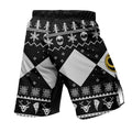 Mighty Morphin Black Ranger Christmas Fight Shorts