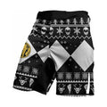 Mighty Morphin Black Ranger Christmas Fight Shorts