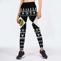 Mighty Morphin Black Ranger Christmas Leggings