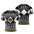 Mighty Morphin Black Ranger Christmas Rash Guard