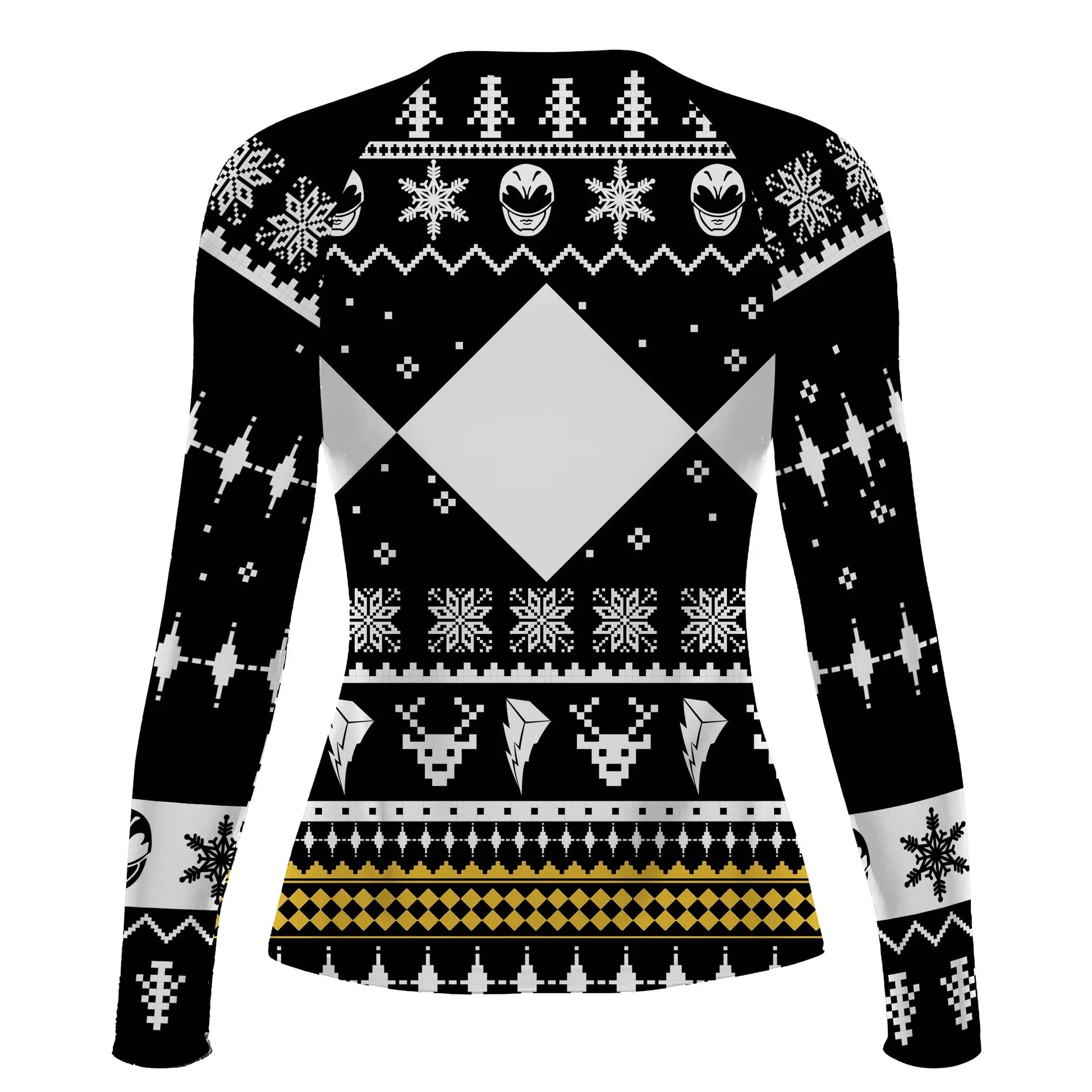 Mighty Morphin Black Ranger Christmas Rash Guard