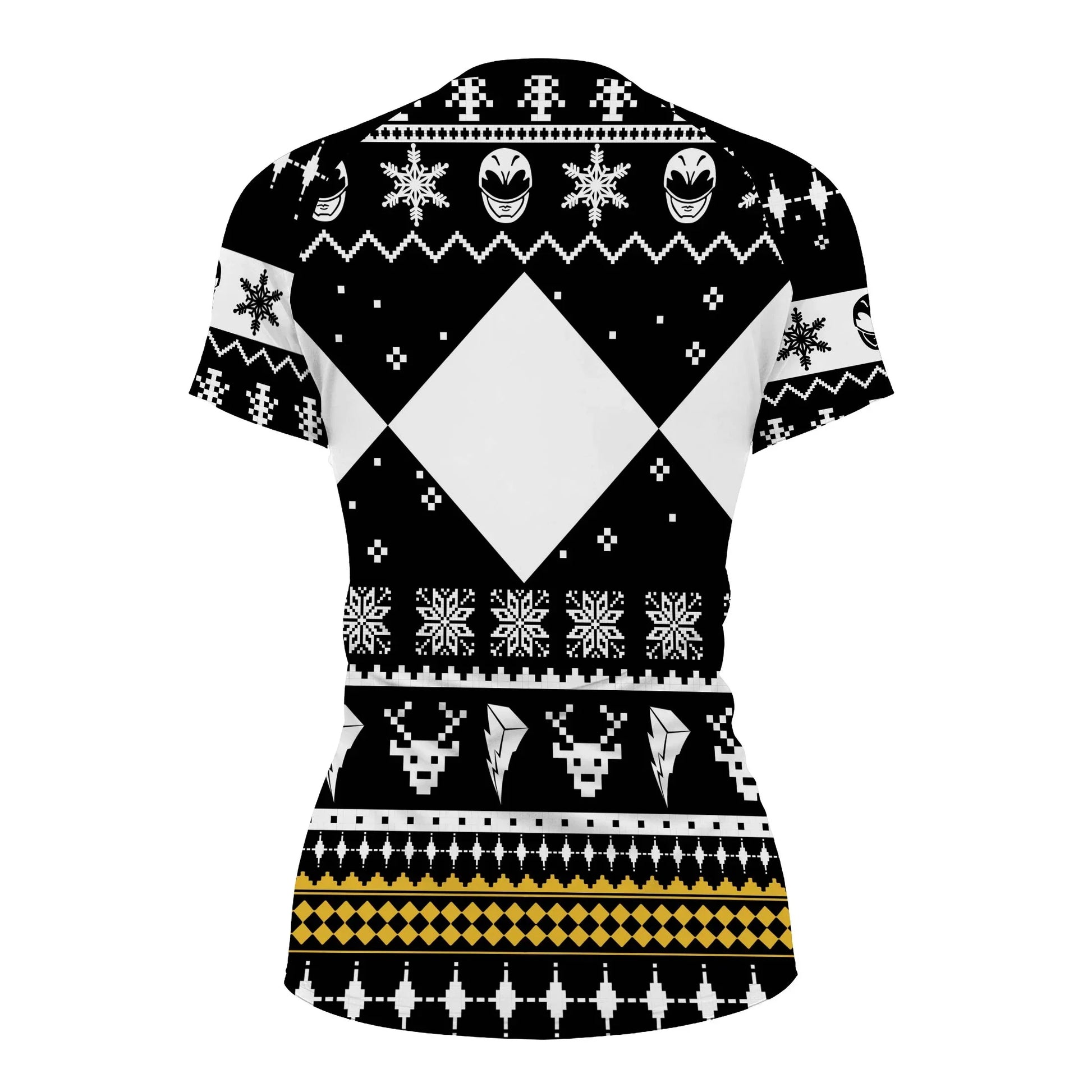 Mighty Morphin Black Ranger Christmas Rash Guard