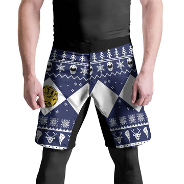 Mighty Morphin Blue Ranger Christmas Fight Shorts