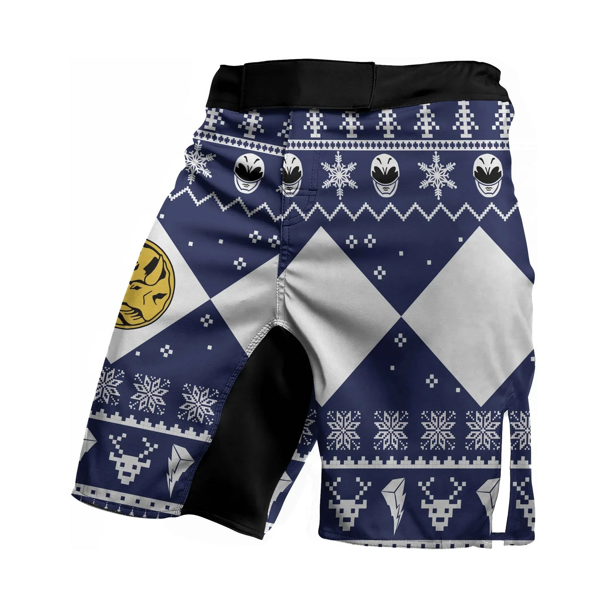 Mighty Morphin Blue Ranger Christmas Fight Shorts