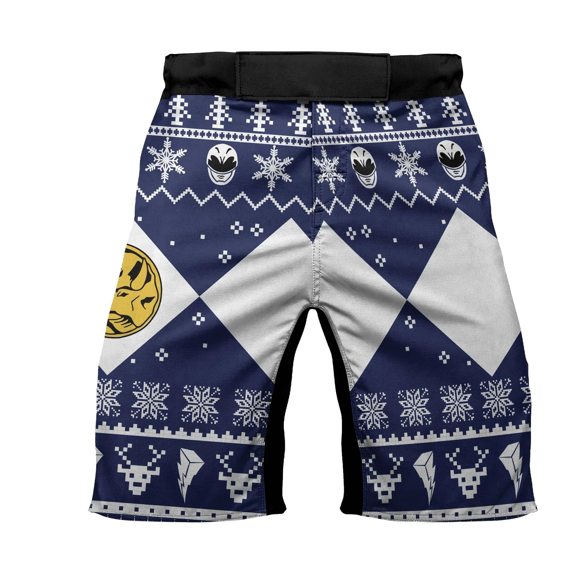 Mighty Morphin Blue Ranger Christmas Fight Shorts