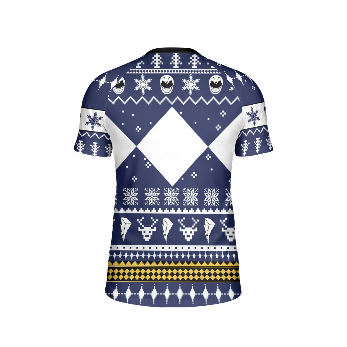 Mighty Morphin Blue Ranger Christmas Kids Rash Guard