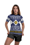 Mighty Morphin Blue Ranger Christmas Rash Guard