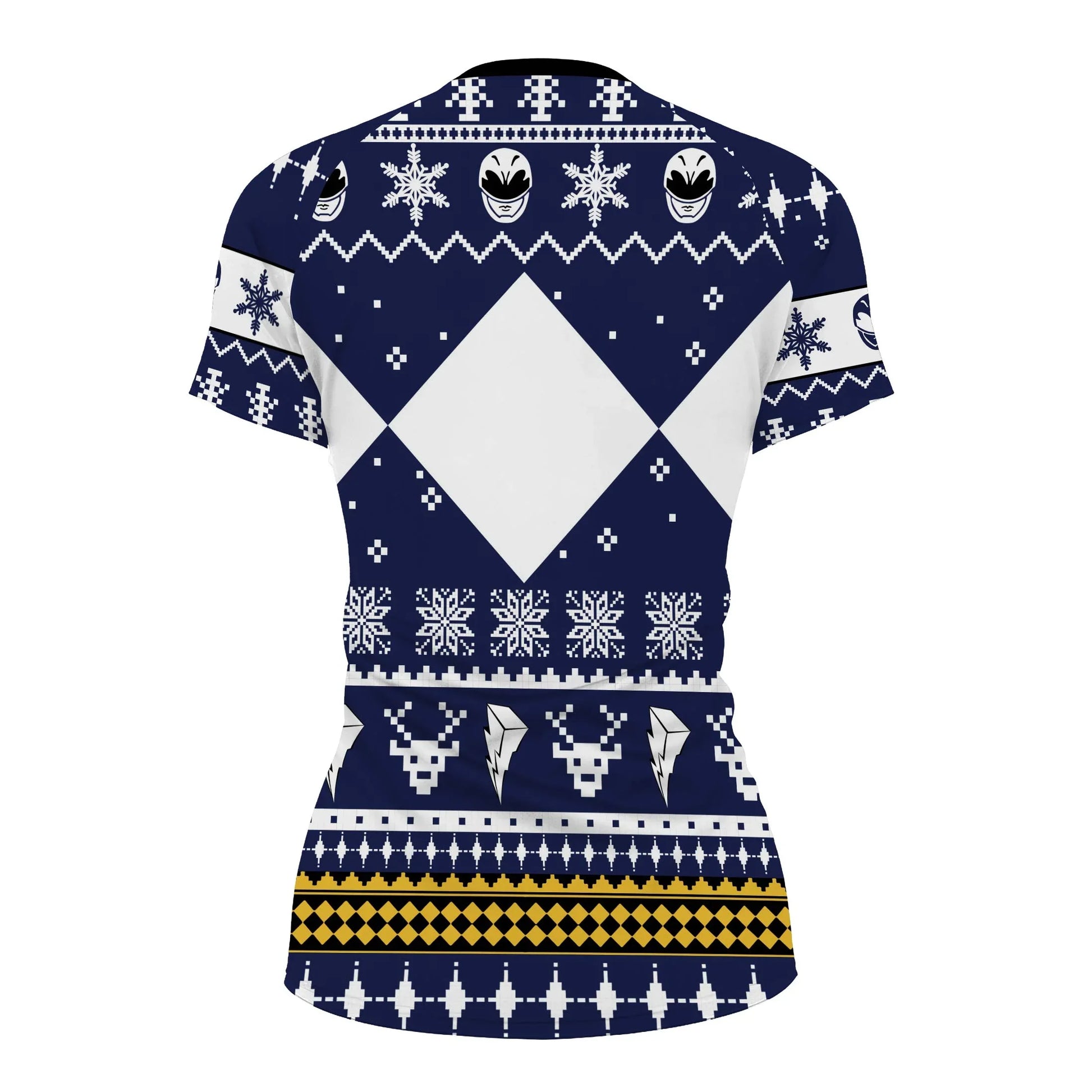 Mighty Morphin Blue Ranger Christmas Rash Guard
