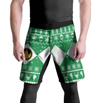 Mighty Morphin Green Ranger Christmas Fight Shorts