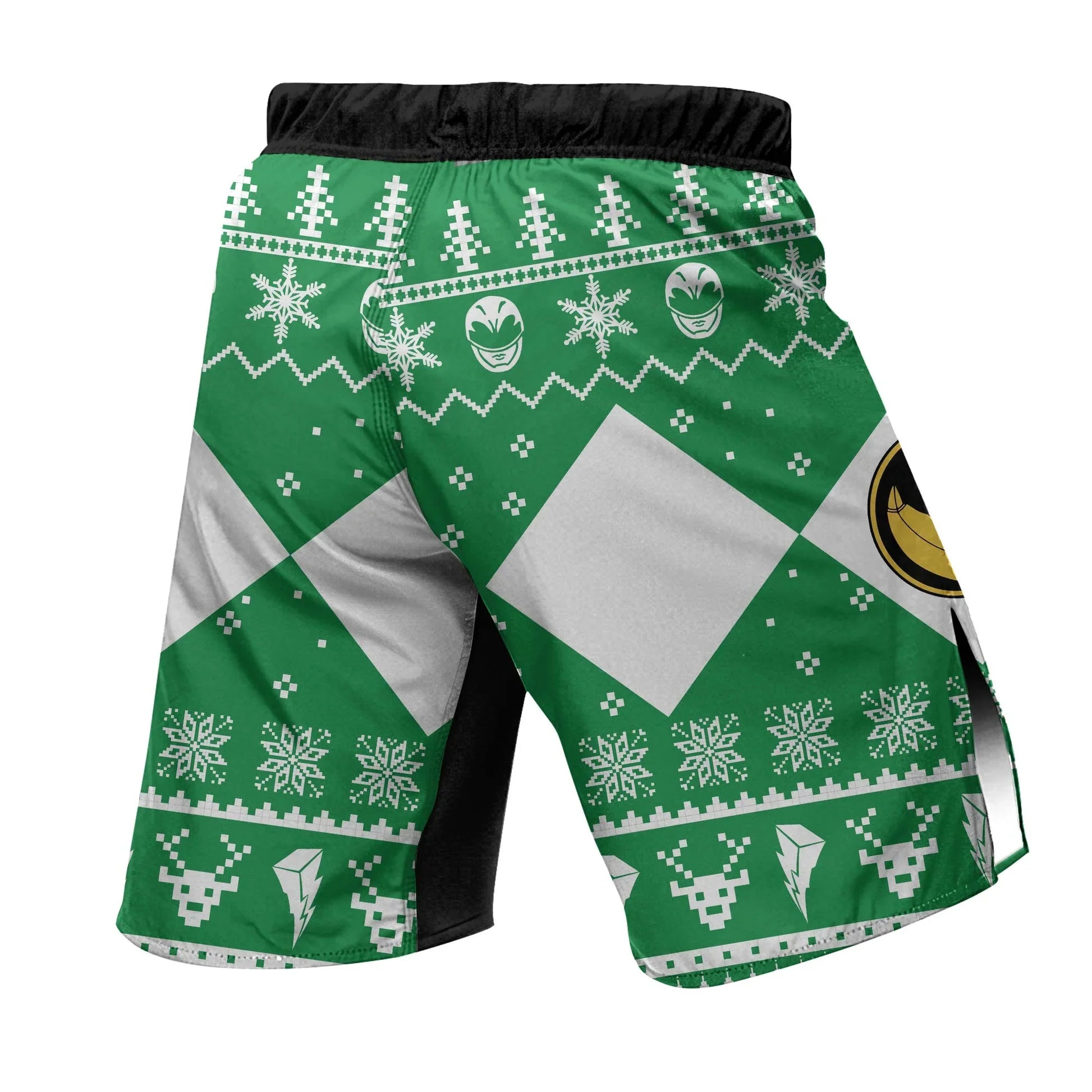 Mighty Morphin Green Ranger Christmas Fight Shorts