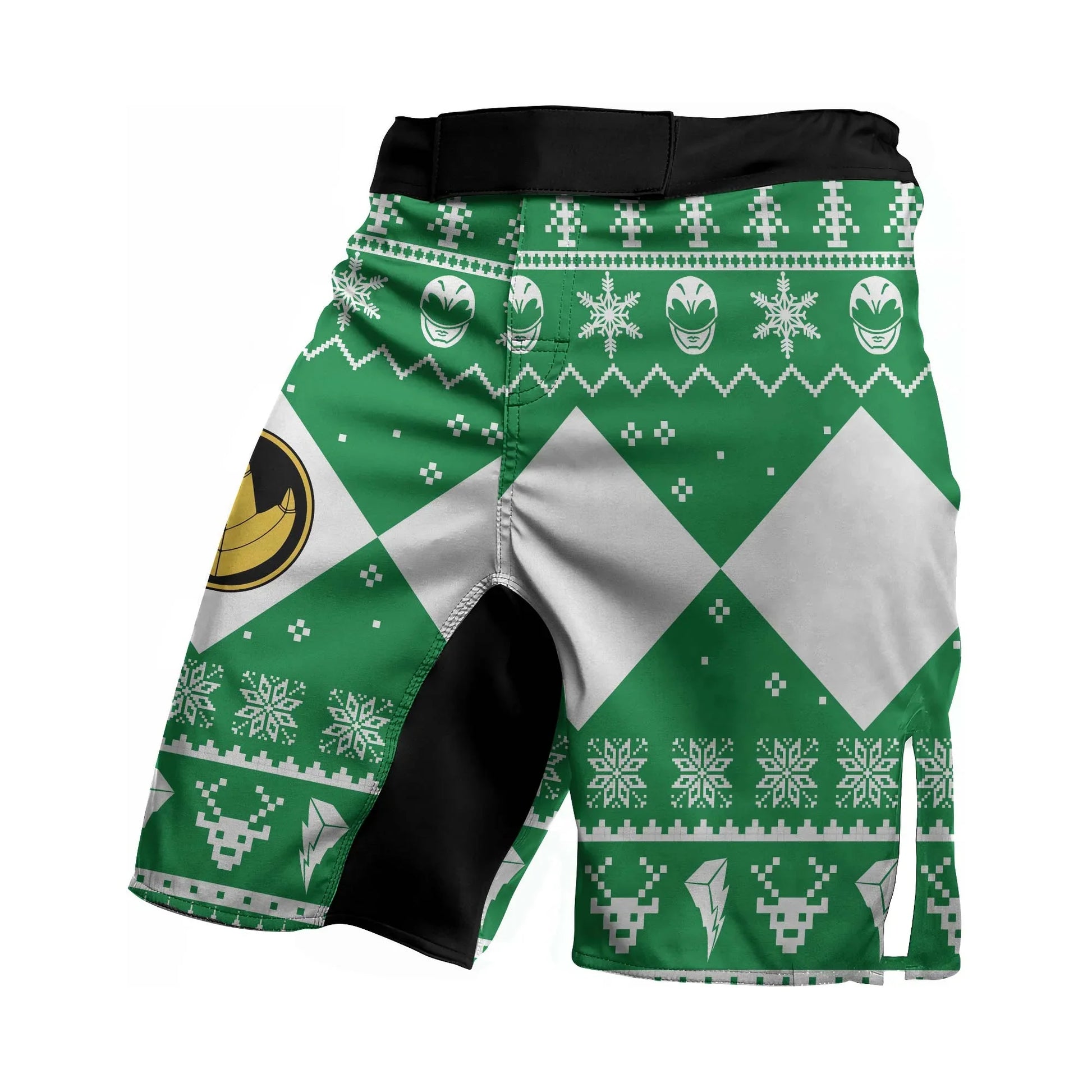 Mighty Morphin Green Ranger Christmas Fight Shorts