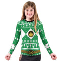 Mighty Morphin Green Ranger Christmas Kids Rash Guard