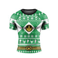 Mighty Morphin Green Ranger Christmas Rash Guard