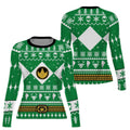 Mighty Morphin Green Ranger Christmas Rash Guard