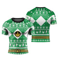 Mighty Morphin Green Ranger Christmas Rash Guard