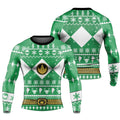 Mighty Morphin Green Ranger Christmas Rash Guard