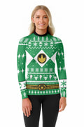 Mighty Morphin Green Ranger Christmas Rash Guard