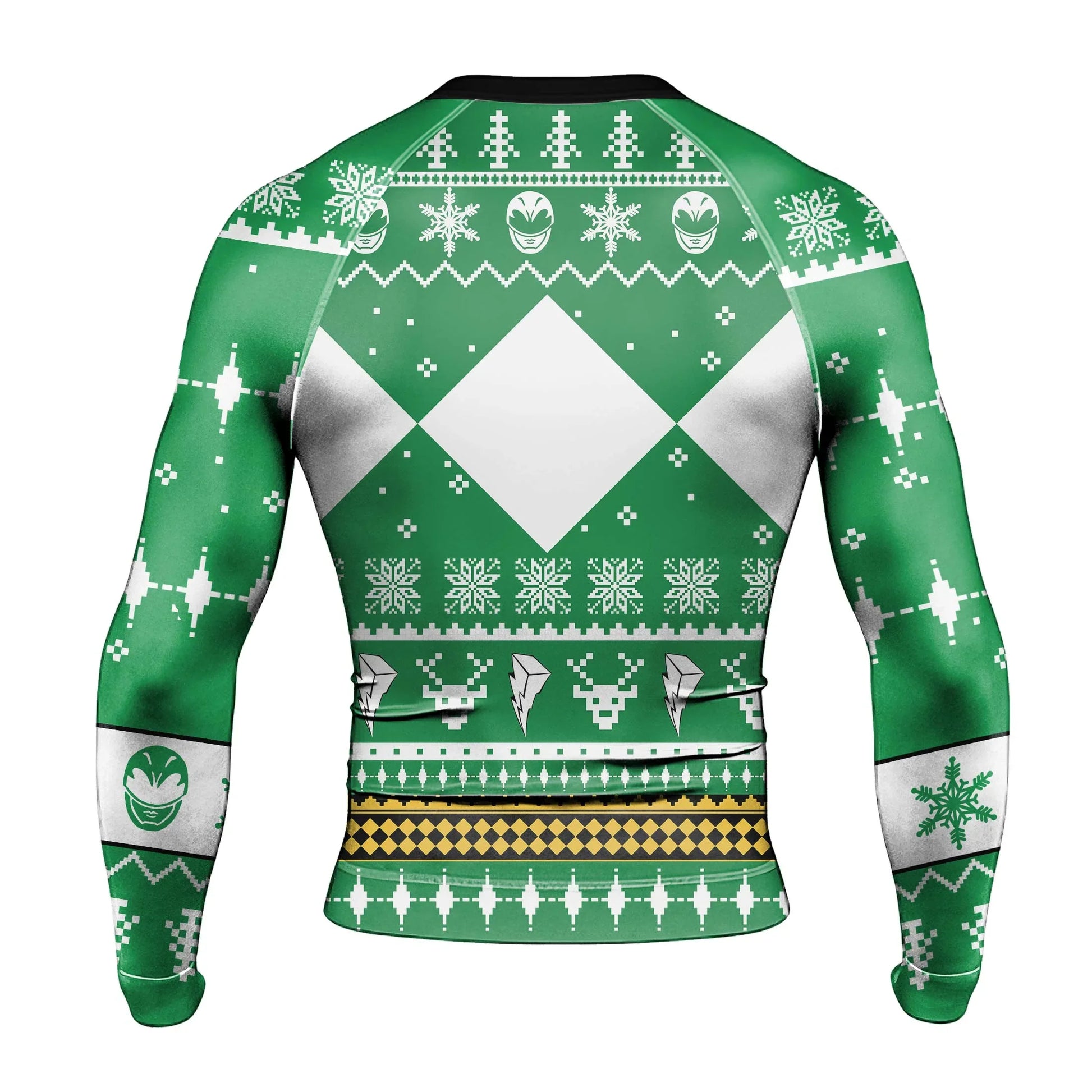 Mighty Morphin Green Ranger Christmas Rash Guard