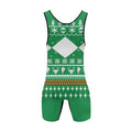 Mighty Morphin Green Ranger Christmas Wrestling Singlet