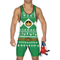 Mighty Morphin Green Ranger Christmas Wrestling Singlet