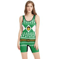 Mighty Morphin Green Ranger Christmas Wrestling Singlet