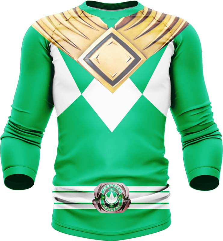Mighty Morphin Green Ranger Long Sleeve Rash Guard