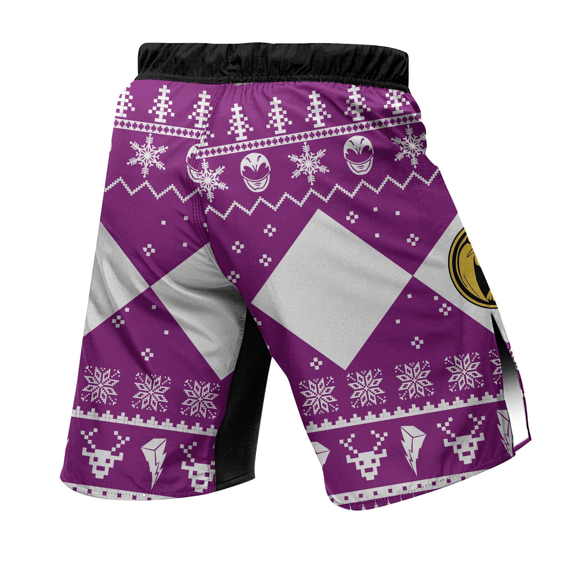 Mighty Morphin Pink Ranger Christmas Fight Shorts