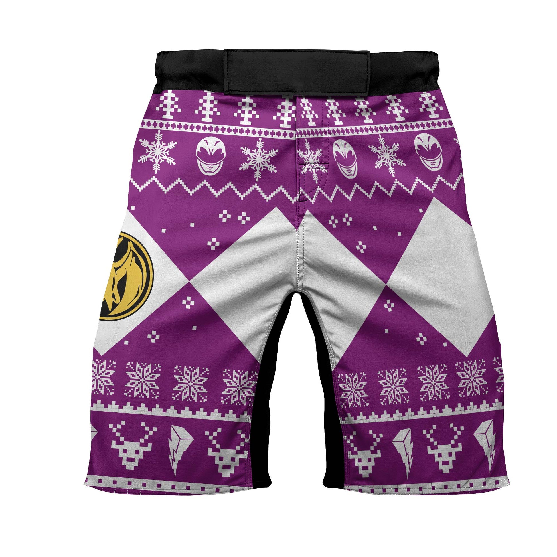 Mighty Morphin Pink Ranger Christmas Fight Shorts
