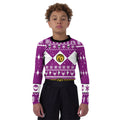 Mighty Morphin Pink Ranger Christmas Kids Rash Guard