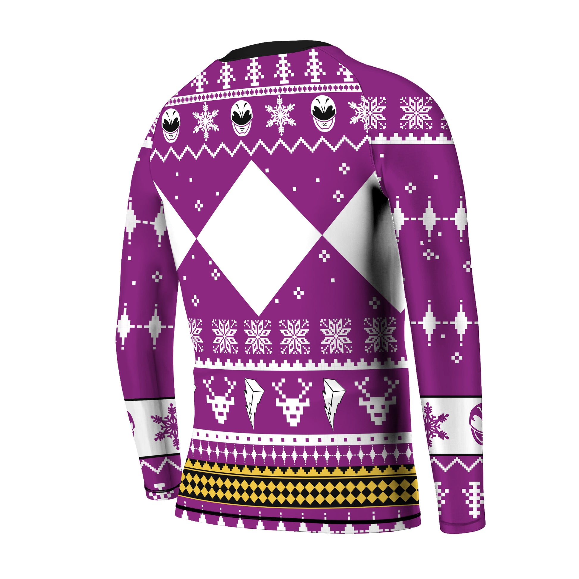 Mighty Morphin Pink Ranger Christmas Kids Rash Guard