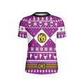 Mighty Morphin Pink Ranger Christmas Kids Rash Guard