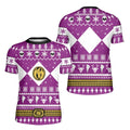 Mighty Morphin Pink Ranger Christmas Kids Rash Guard
