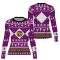 Mighty Morphin Pink Ranger Christmas Rash Guard