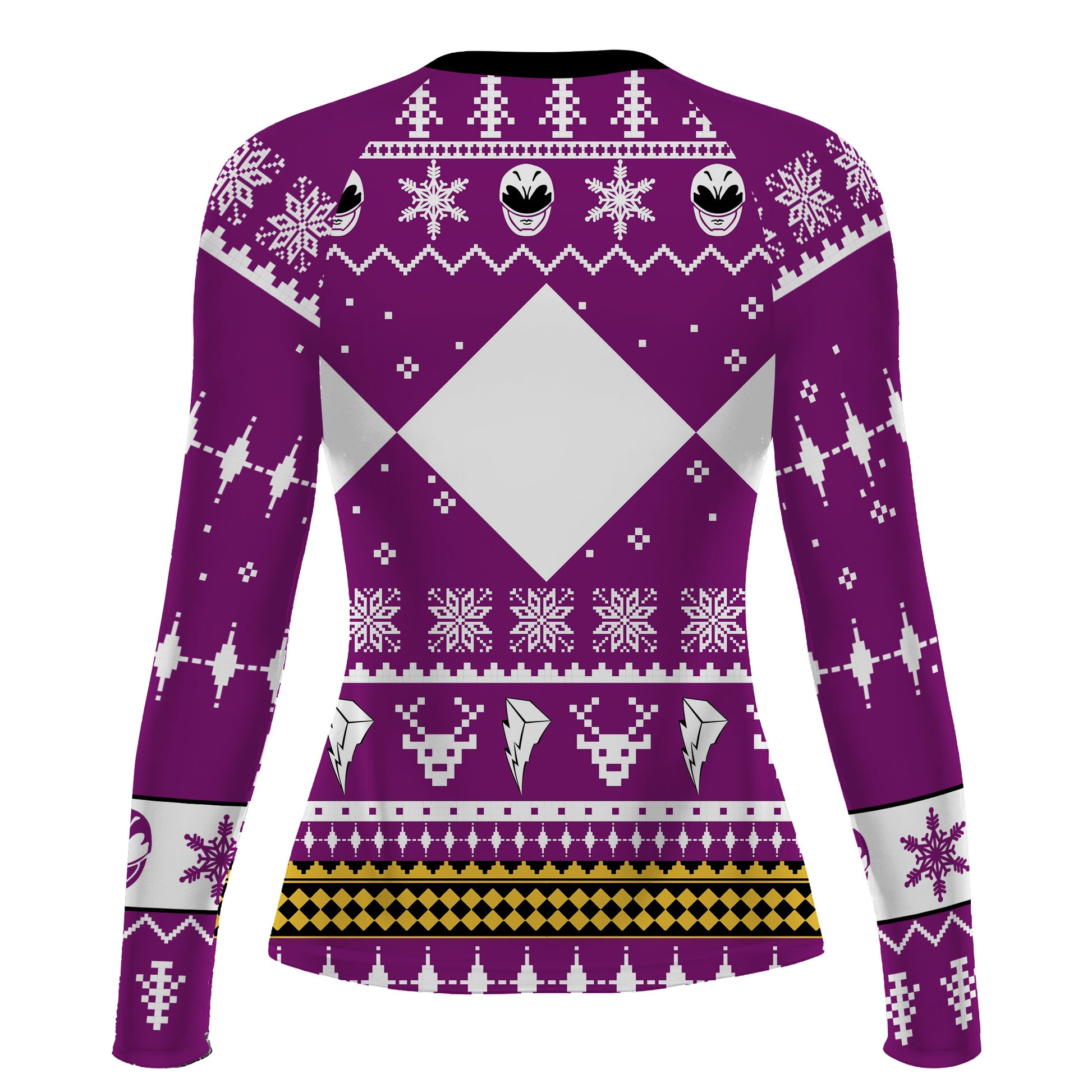 Mighty Morphin Pink Ranger Christmas Rash Guard