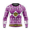 Mighty Morphin Pink Ranger Christmas Rash Guard