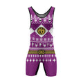 Mighty Morphin Pink Ranger Christmas Wrestling Singlet