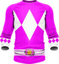 Mighty Morphin Pink Ranger Long Sleeve Rash Guard