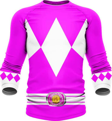 Mighty Morphin Pink Ranger Long Sleeve Rash Guard