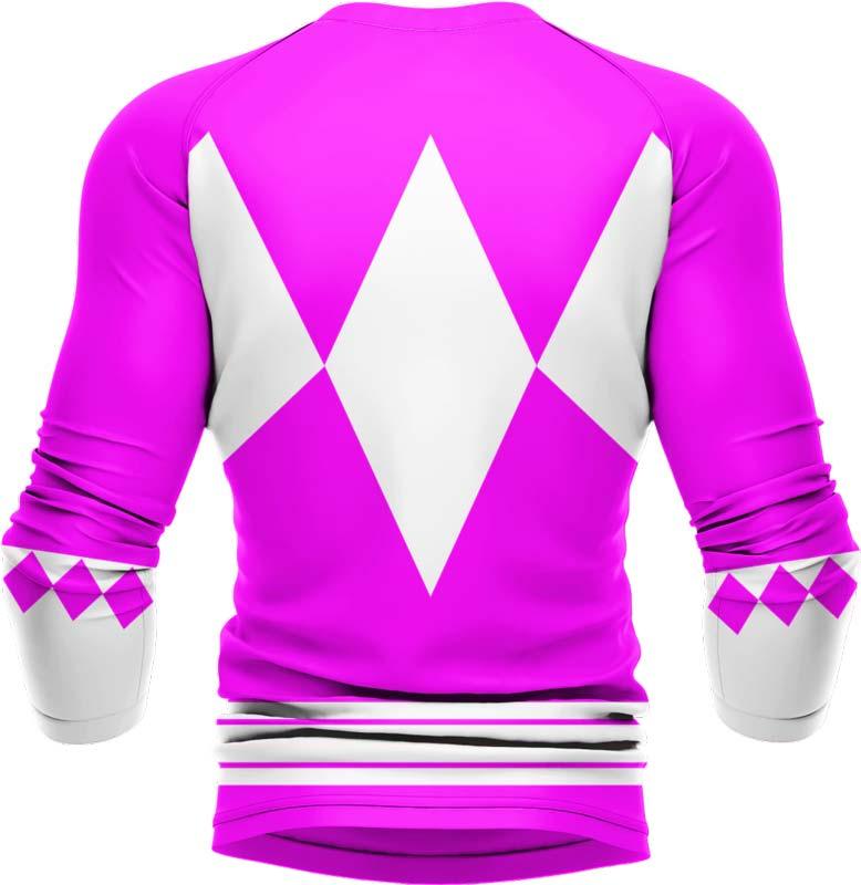 Mighty Morphin Pink Ranger Long Sleeve Rash Guard